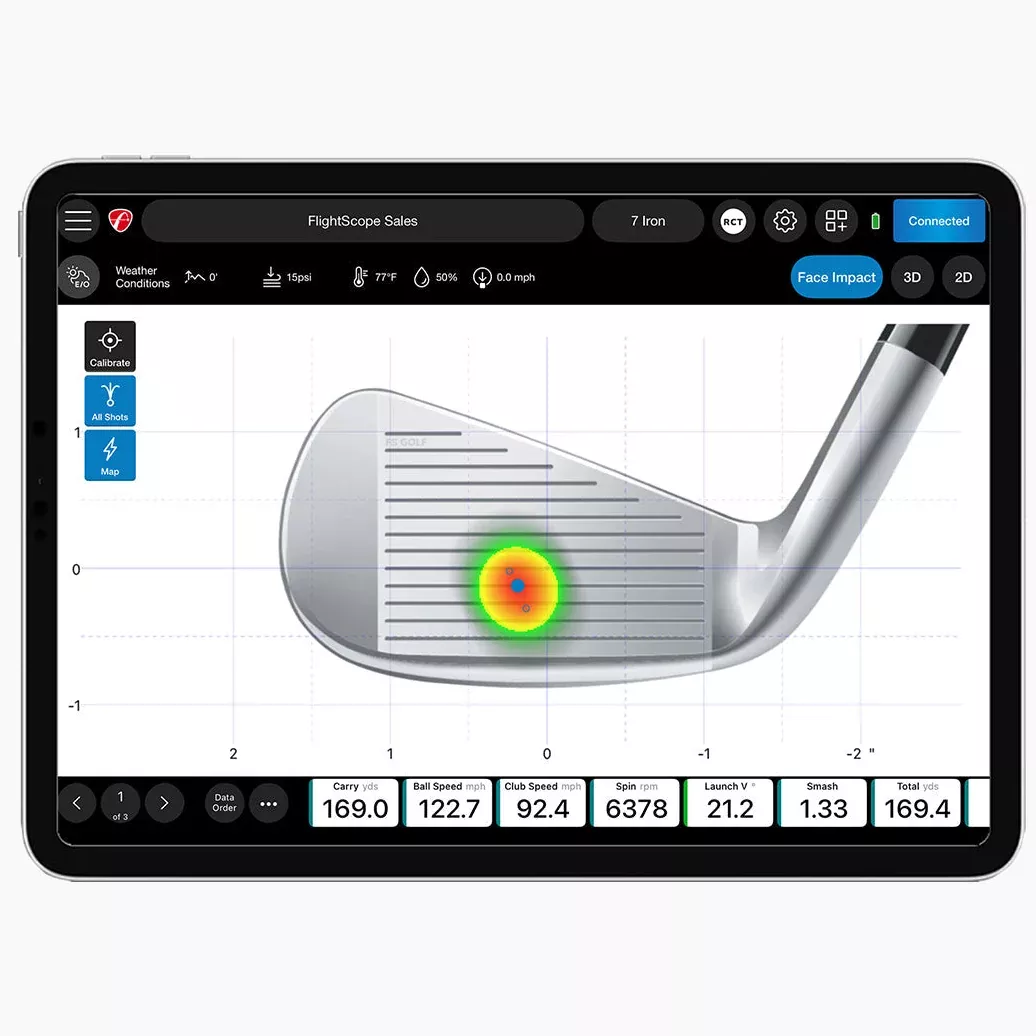 FlightScope Golf Face Impact Location