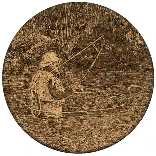 GrafixMat Fly Fishing Coaster