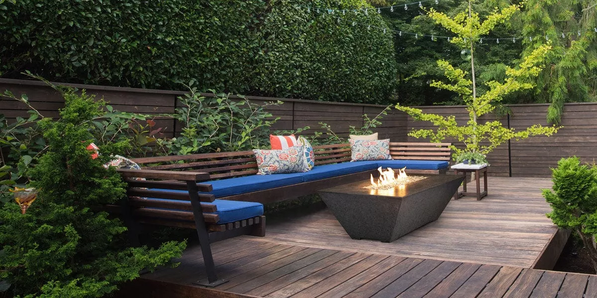 Grand Canyon Olympus 72"L 18"H Rectangular Gas Fire Pit Table ORECFT-723018