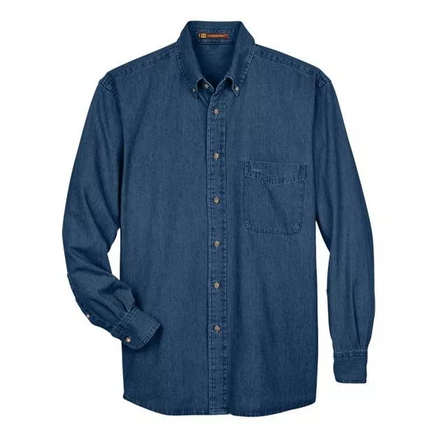Harriton Men' Denim Shirt