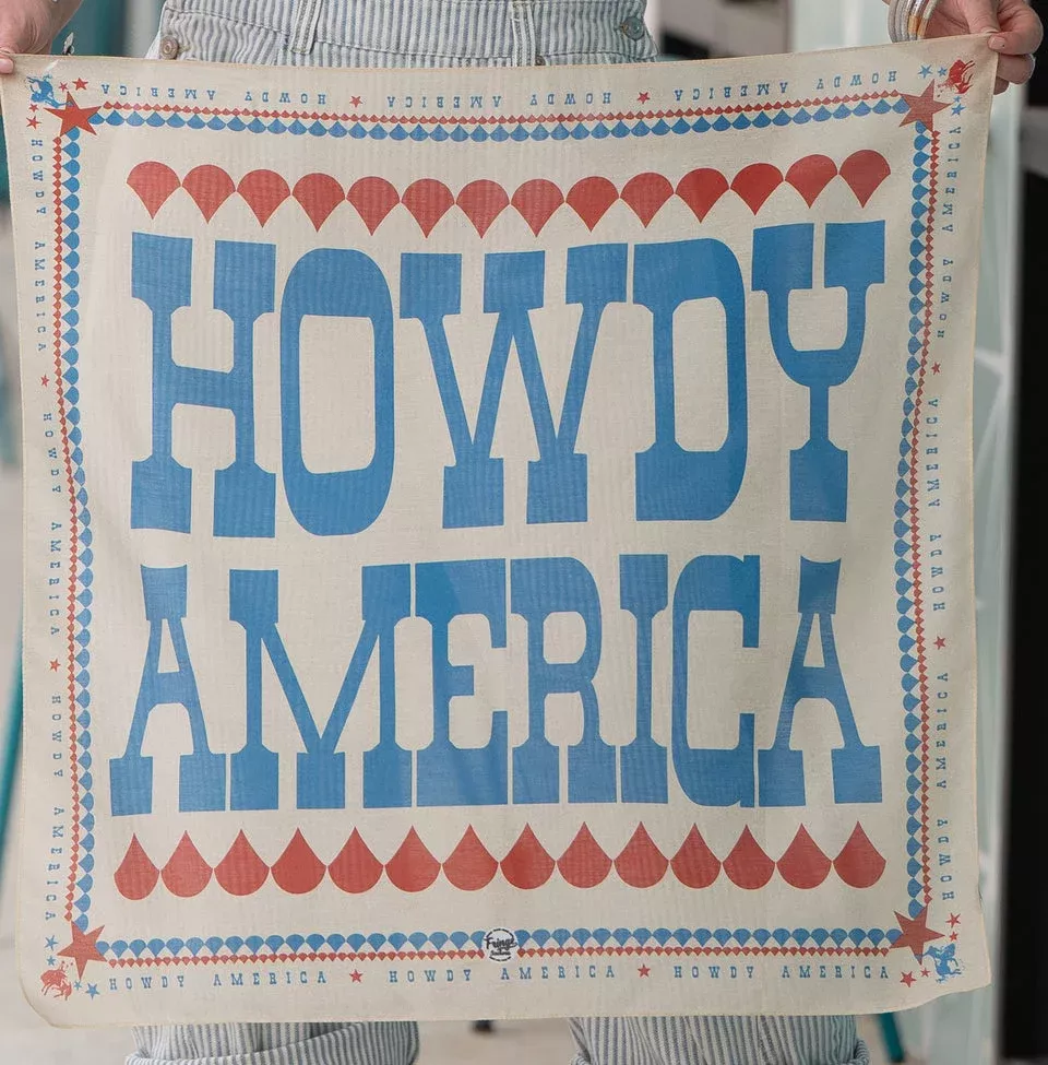 Howdy America - Bandana by Fringe Scarves