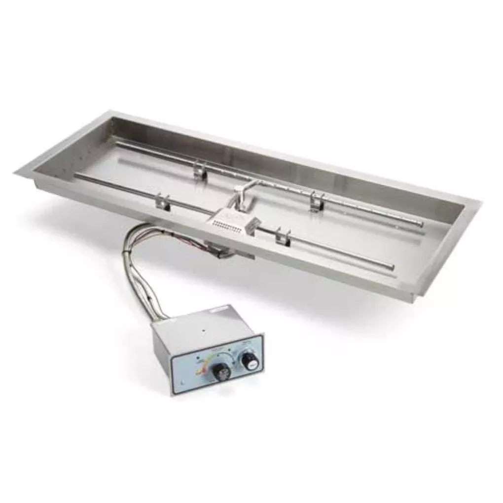HPC Fire H-Burner Bowl Pan Fire Pit Insert FPPK42X14-H-FLEX