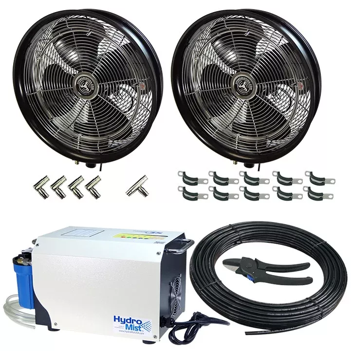 Hydromist: 18" Two Fan Misting System