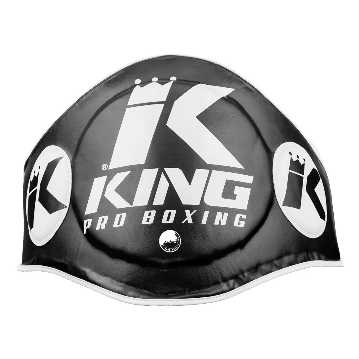 King Pro Boxing Belly Pad - KP-BP-BK - Black/White