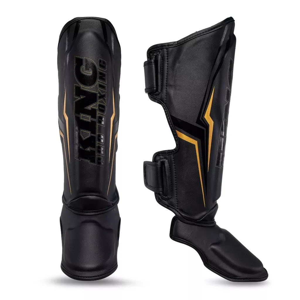King Pro Boxing Shin Guards Thor Black