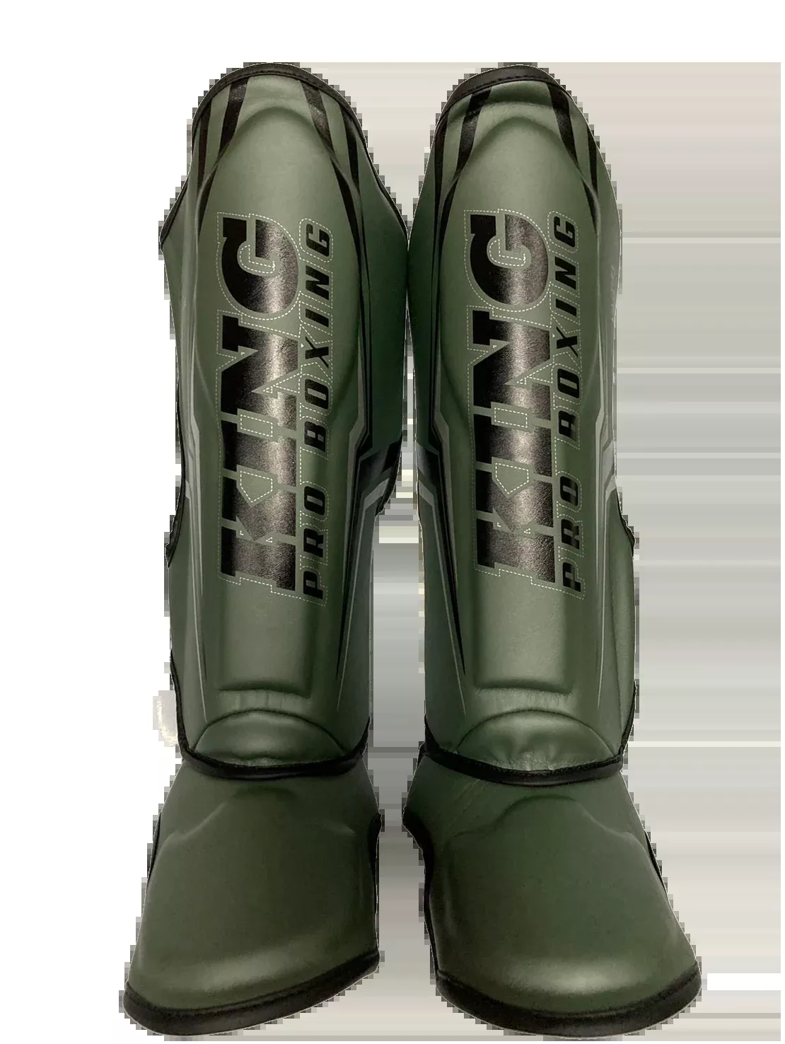 King Pro Boxing Shin Guards Thor Olive