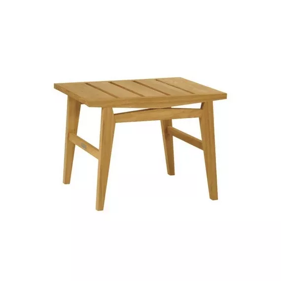 Kingsley Bate Algarve 25-Inch Rectangular Teak Side Table
