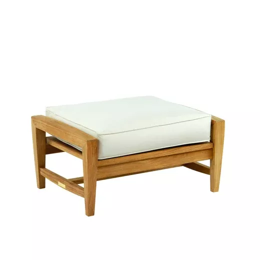 Kingsley Bate Amalfi Teak Deep Seating Ottoman