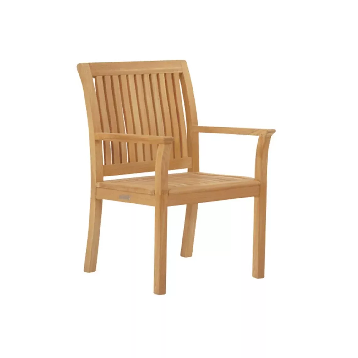 Kingsley Bate Chelsea Solid Teak Dining Armchair with Optional Cushion Selection