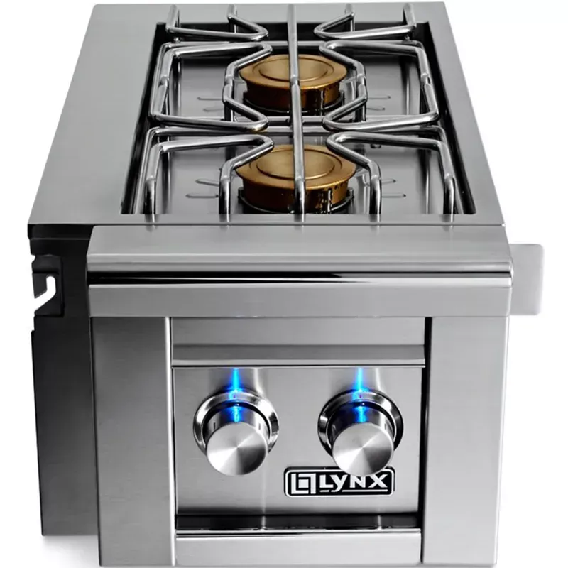 Lynx Pro:Cart Mounted Double side burner -fits all grill sizes
