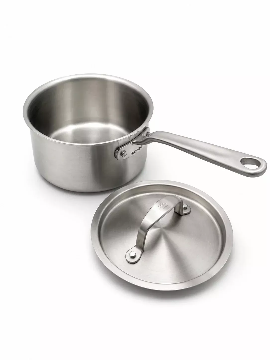 Made In 2 QT Stainless Clad Saucepan