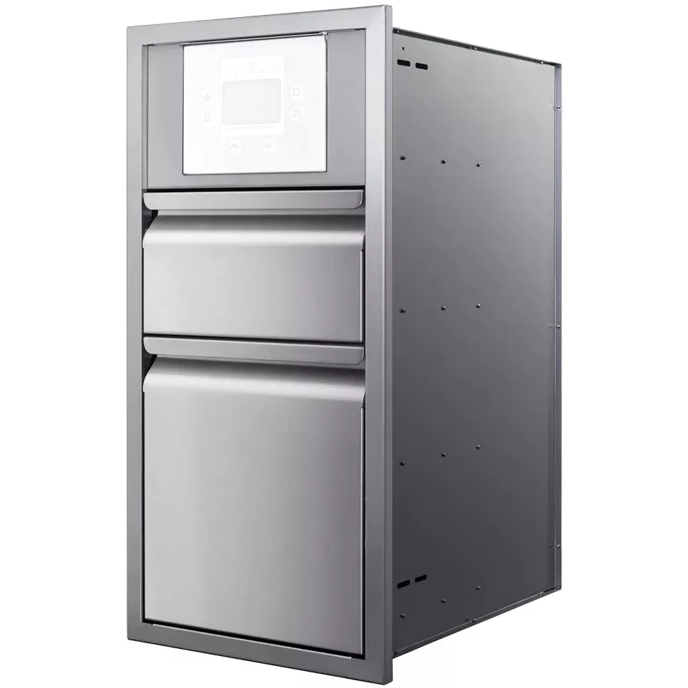 Memphis Grills 15-Inch Double Access Drawer W/ Grill Controller Mount And Soft Close - VGC15DBC2