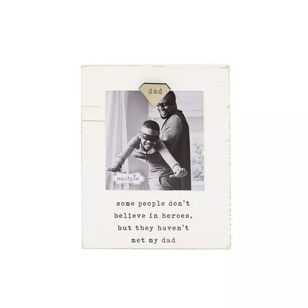 Mudpie Dad Magnetic Wood Frame