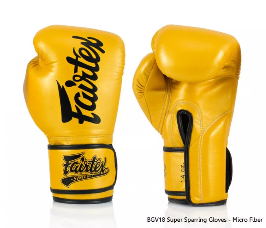 New Fairtex Boxing gloves Lightweight Micro Fiber Super Sparring Gloves BGV18
