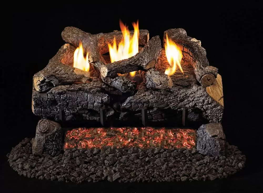 Peterson Gas Logs Evening Fyre Charred Logs - ECV1618
