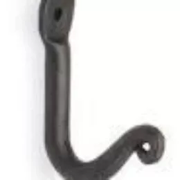 Pilgrim: 1 Hook Bracket - Black - 5/8"