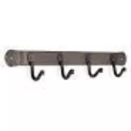 Pilgrim: 4 Hook Bracket - Black - 17"