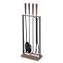 Pilgrim: Hampton Walnut Handle Tool Set - Black / Soft Nickel Details - 35"