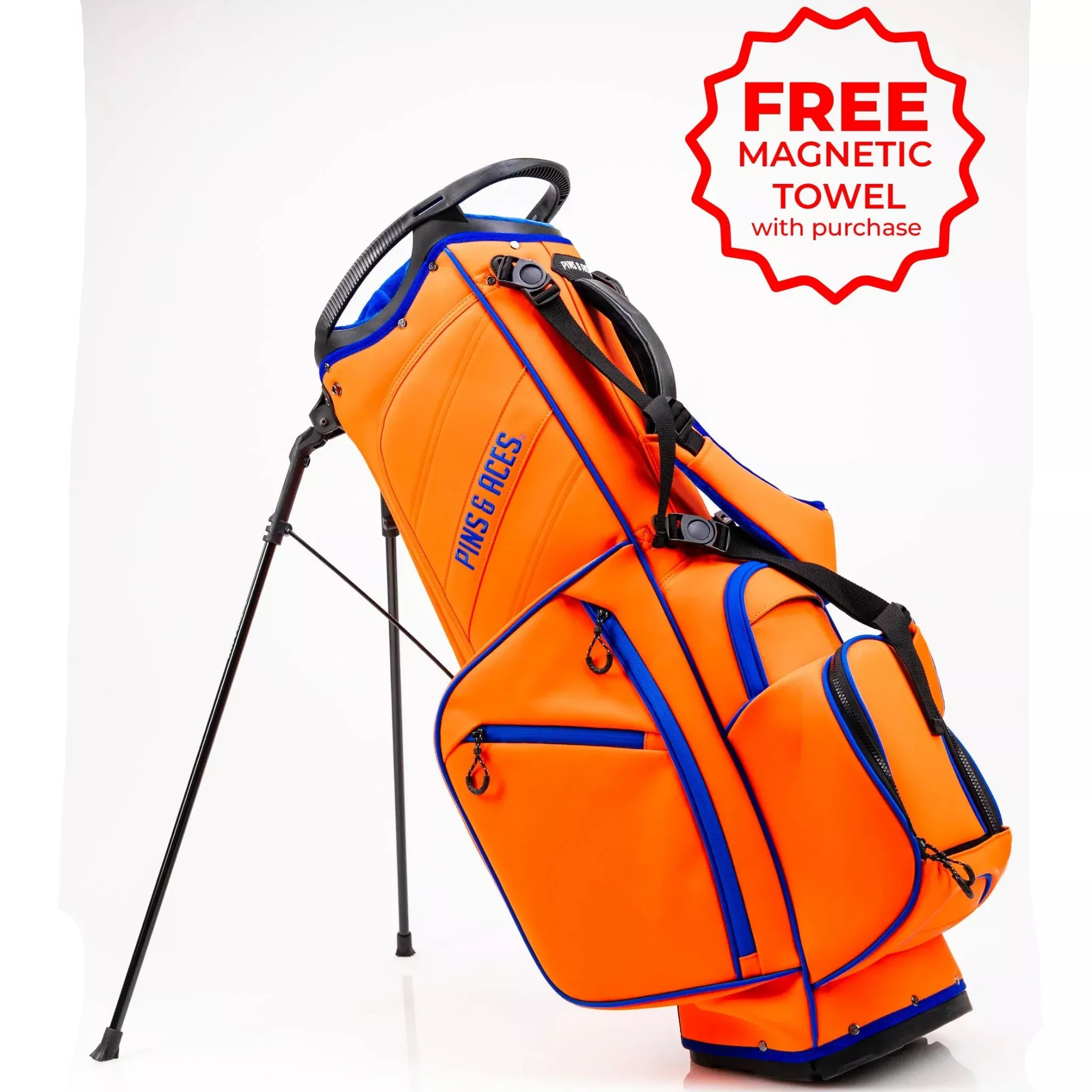 Pins And Aces Golf Player Preferred™ Golf Bag - Orange Crush