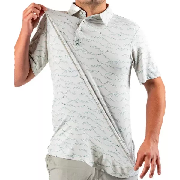 Pins & Aces Men's ALTITUDE ADJUSTMENT Performance Polo