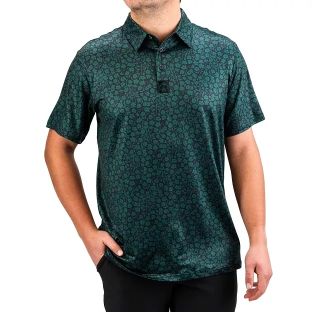 Pins & Aces Performance Golf Polos - Limited Edition Hibiscus