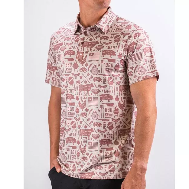 Pins & Aces Performance Golf Polos - Pit Master BBQ