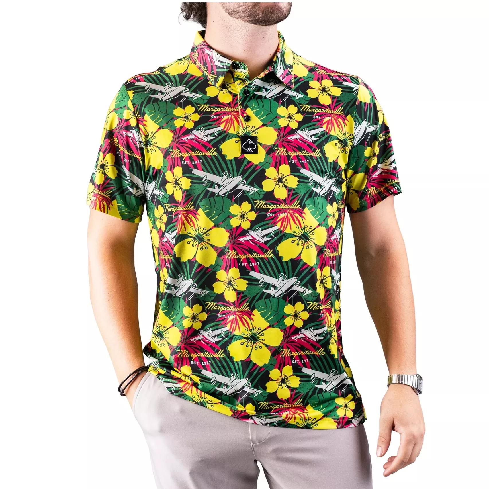 Pins & Aces Performance Margaritaville Daydreamin Golf Polos