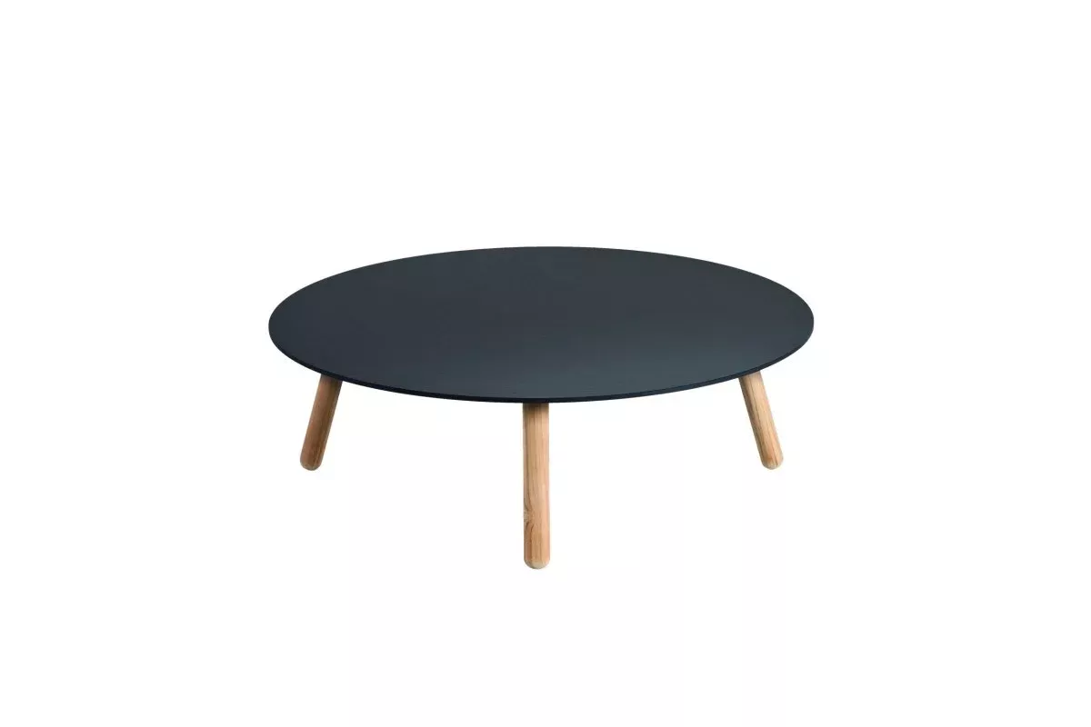Point 60 cm Round Side Table with Teak Legs