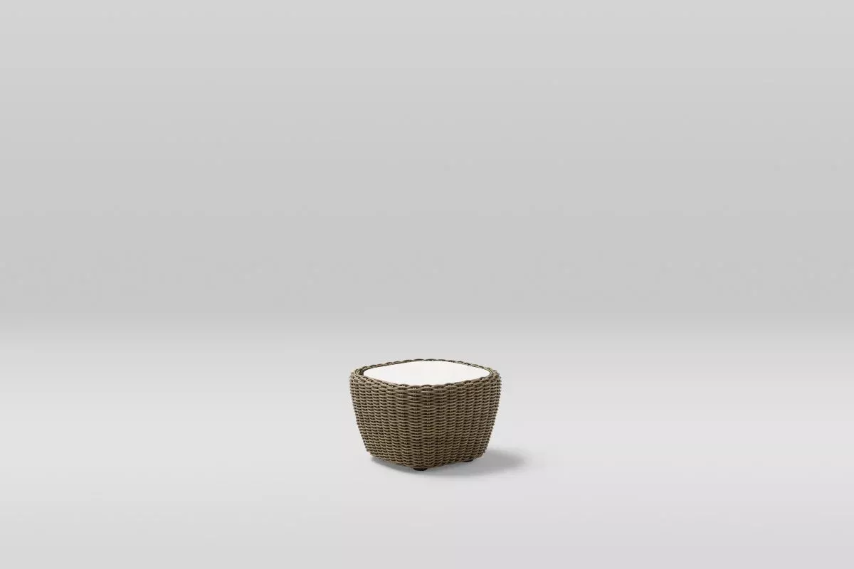 Point Heritage 20-Inch Square Woven Outdoor Side Table