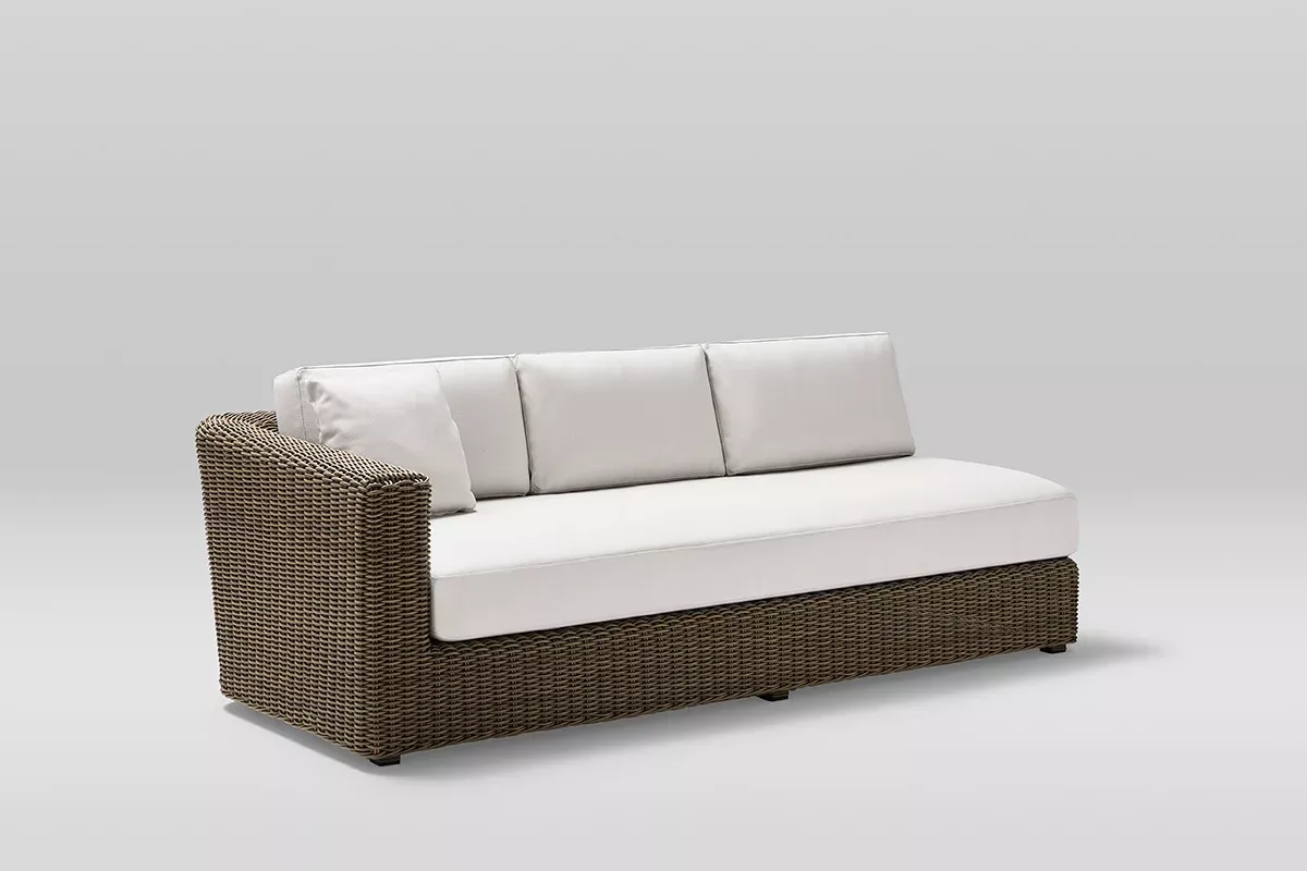 Point Heritage 3-Seater Right-Arm Outdoor Sofa Module