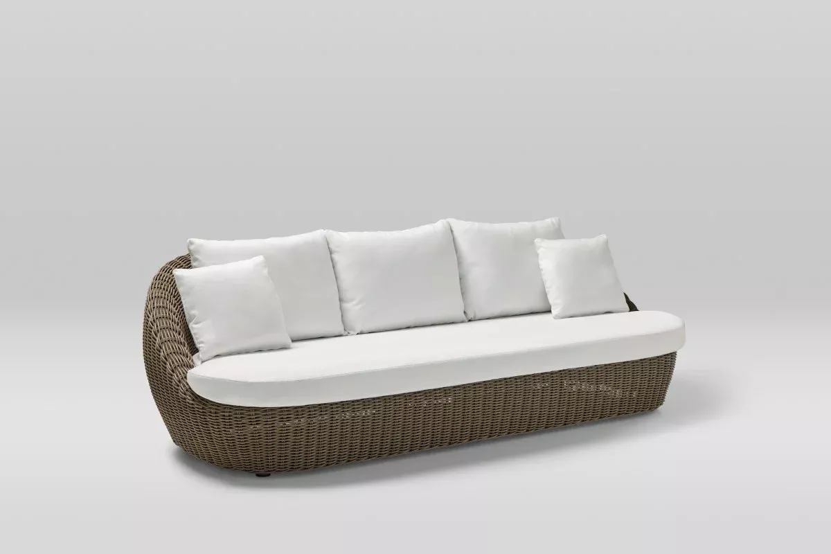 Point Heritage Curved 3-Seater Outdoor Sofa