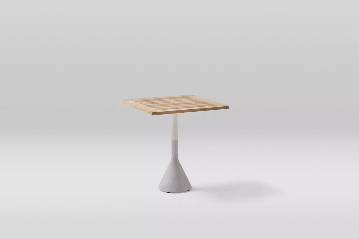 Point Neck 70 cm Square Outdoor Dining Table