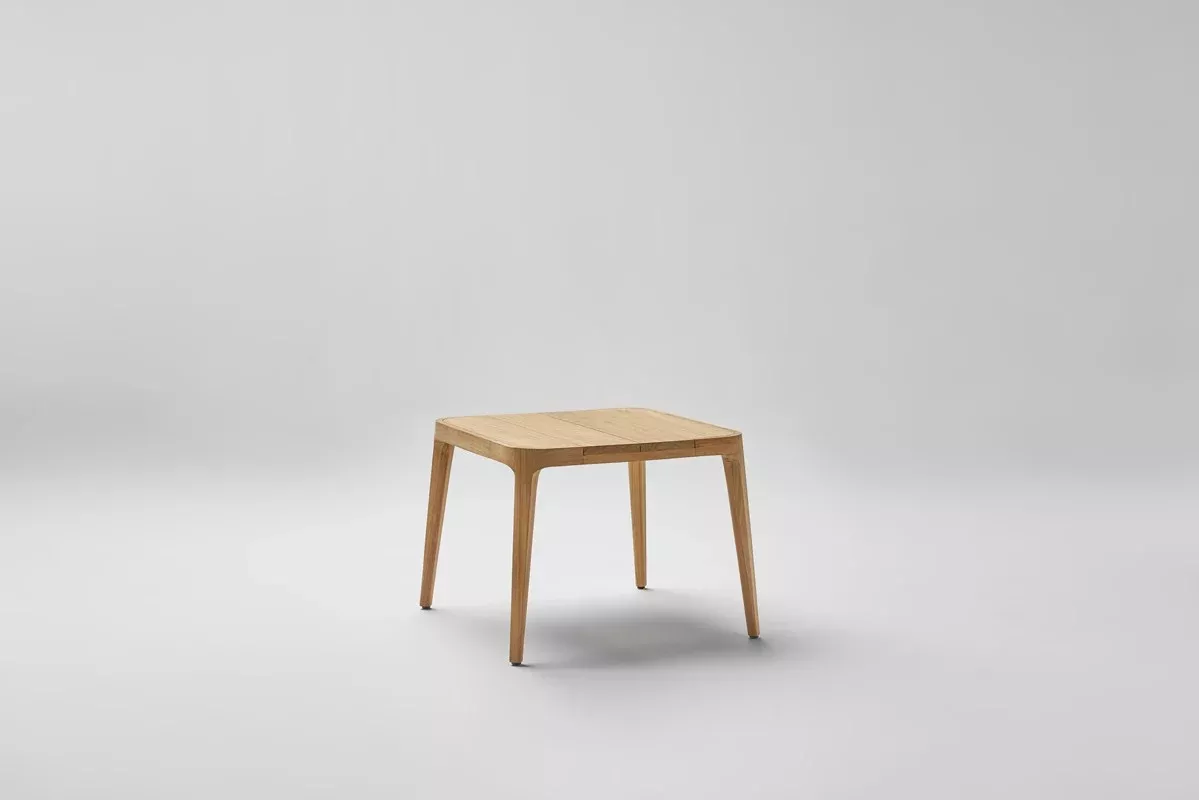 Point Paralel 74 x 74 cm Square Teak Side Table