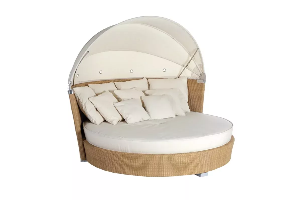 Point Romantic 180 cm Round Chaise with Canopy