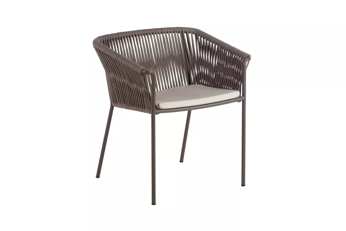 Point Weave Compact Outdoor Dining Armchair
