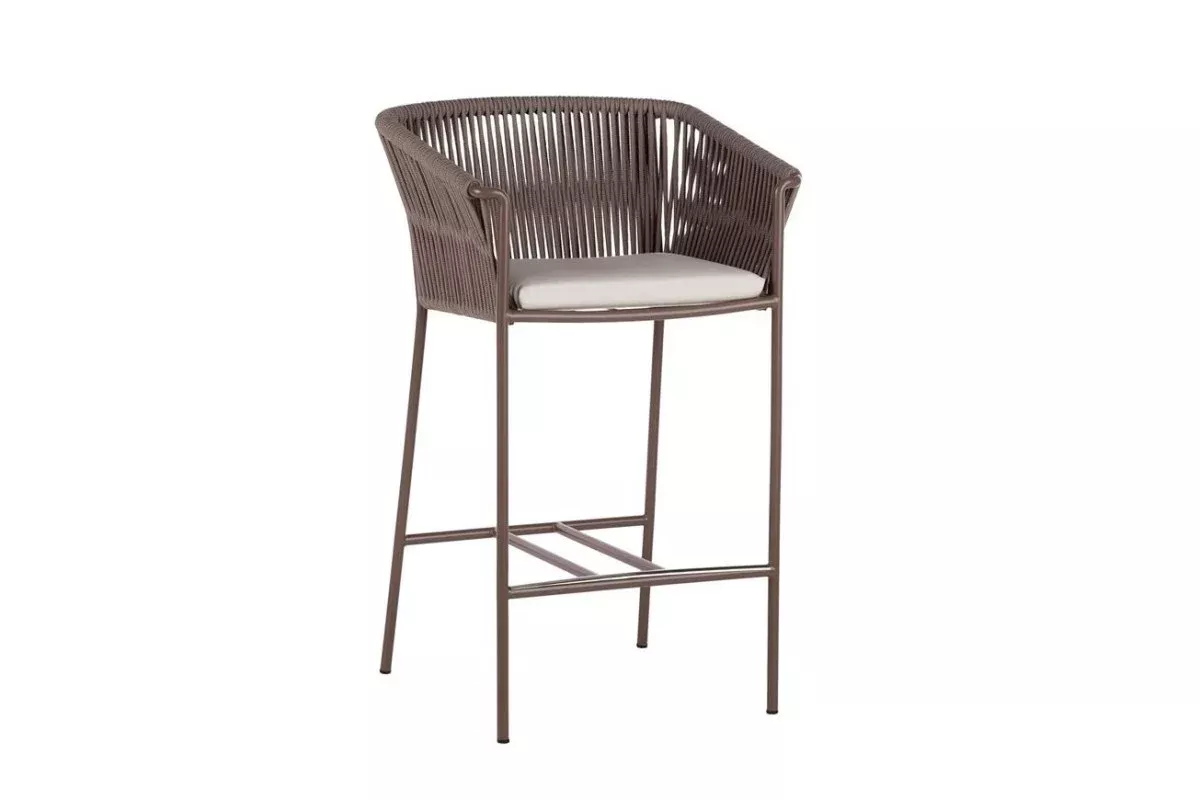Point Weave Outdoor Bar Stool