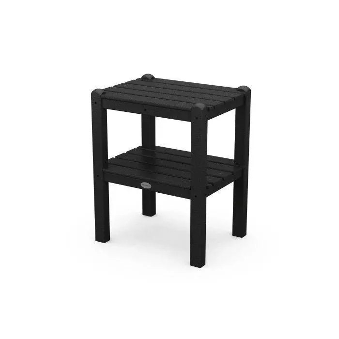 Polywood: POLYWOODTwo Shelf Side Table in Sand