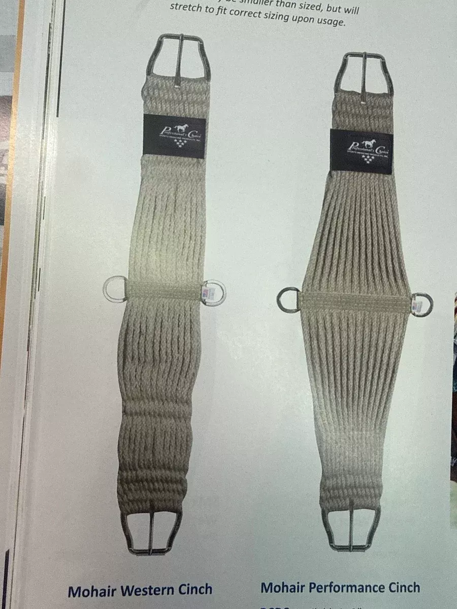 Professional Choice Mohair Western Cinch