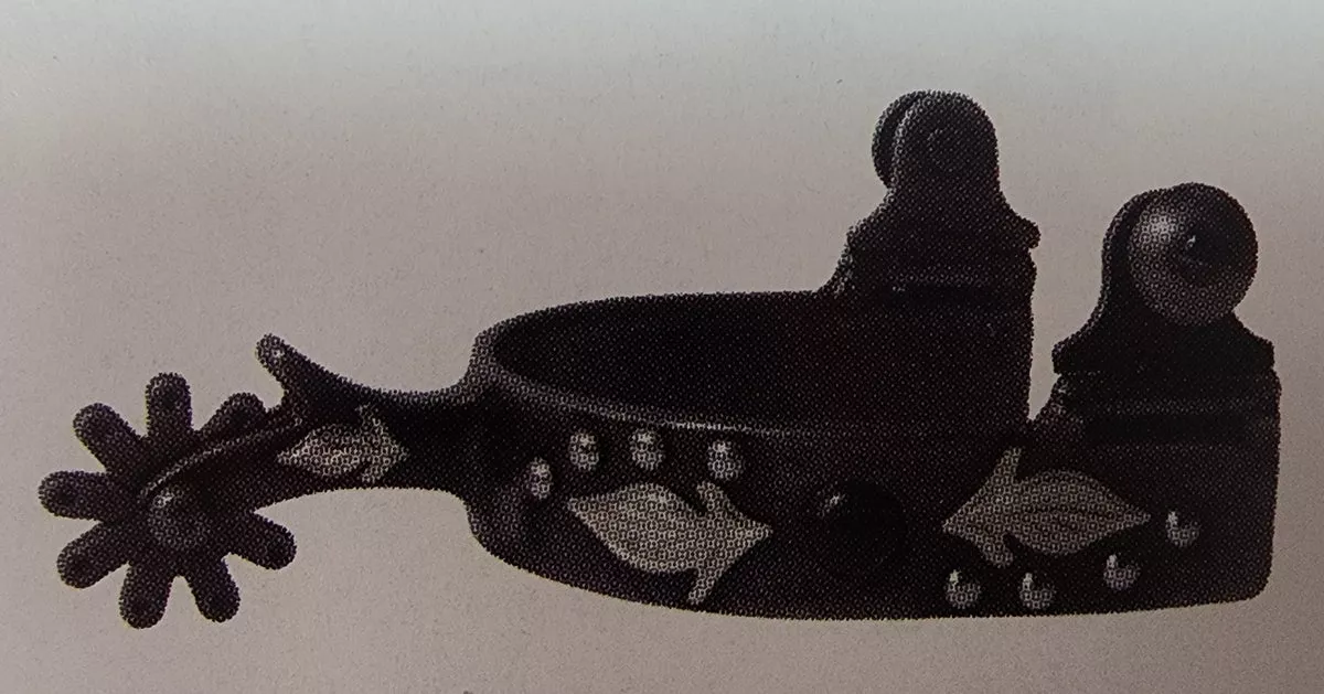 Professionals Choice Black 3/4 Band Feather Spur