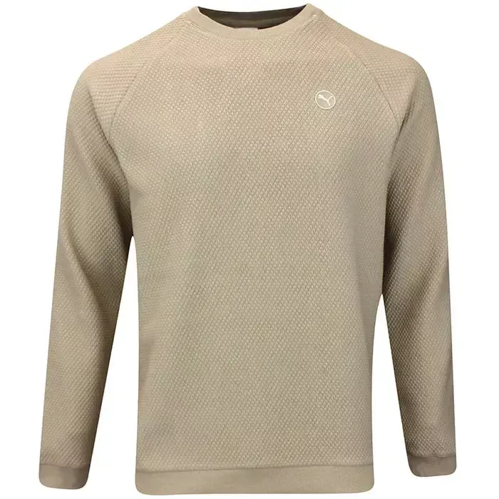 PUMA Golf Boulder 2.0 Men's Sweater - Ice Coffee