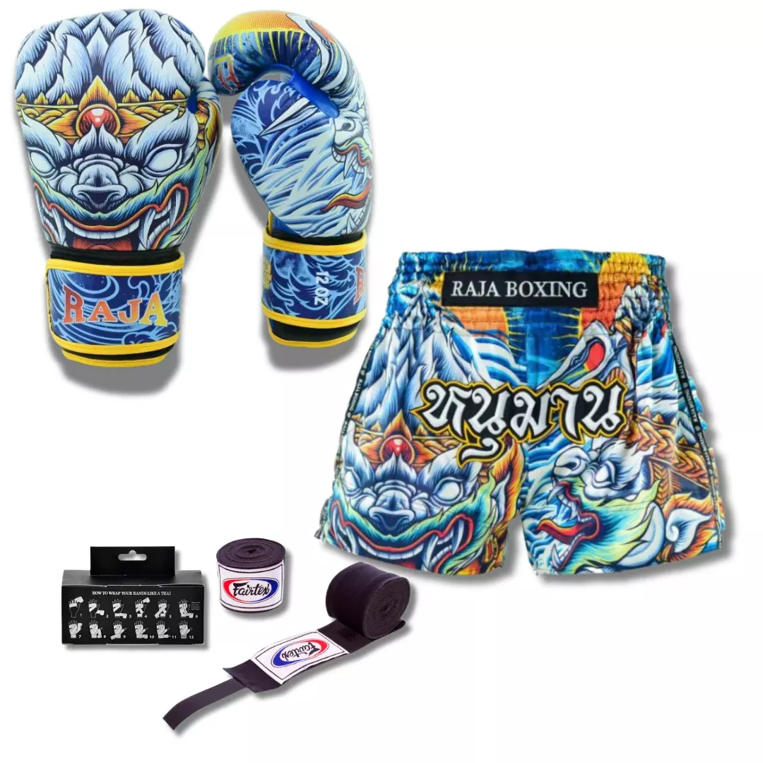Raja Boxing - Shorts & Gloves - Hanuman