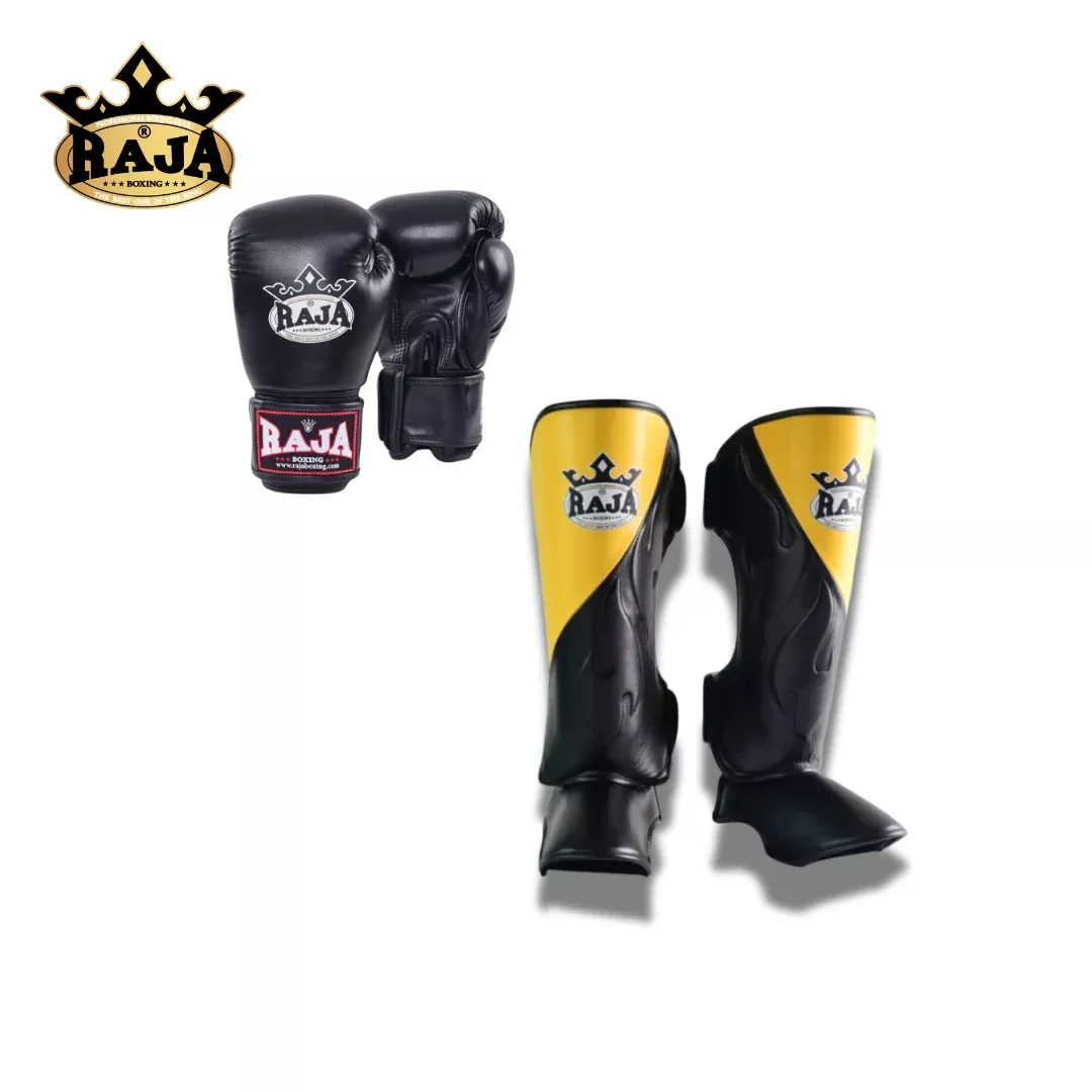 Raja Boxing - Sparring Set - Microfibre BG1 Gloves/Microfibre Cut On S