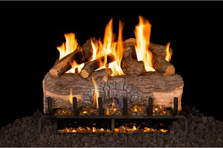 Real Fyre Mountain Crest Oak Logs with G31 Burner