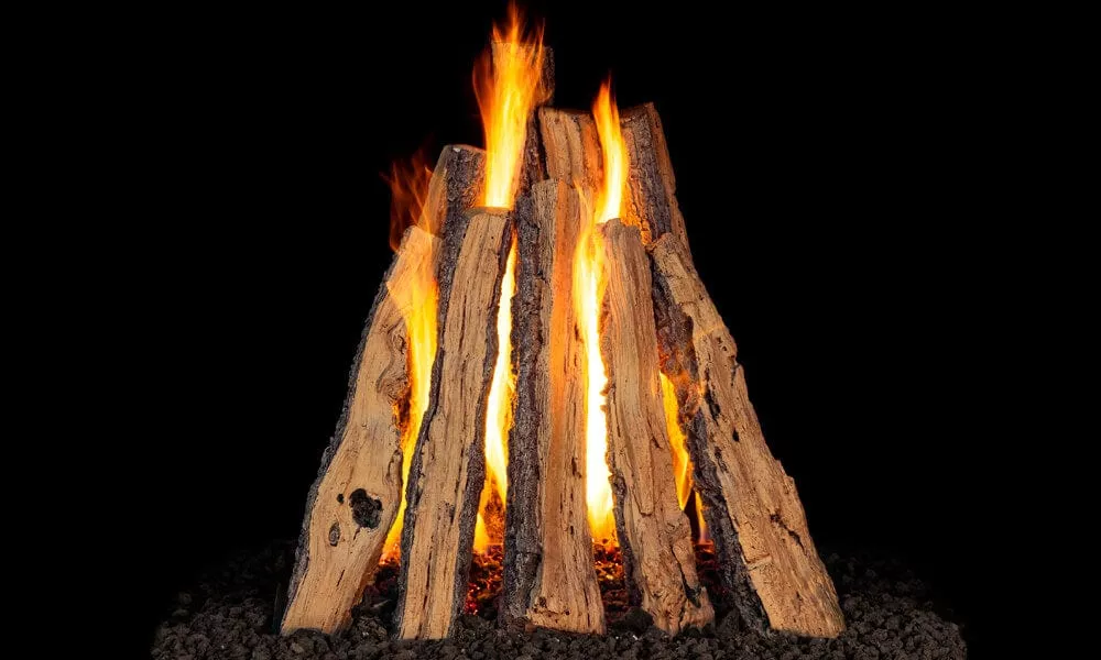 Real Fyre Rural Split Oak Vented Gas Log Set - RUSO