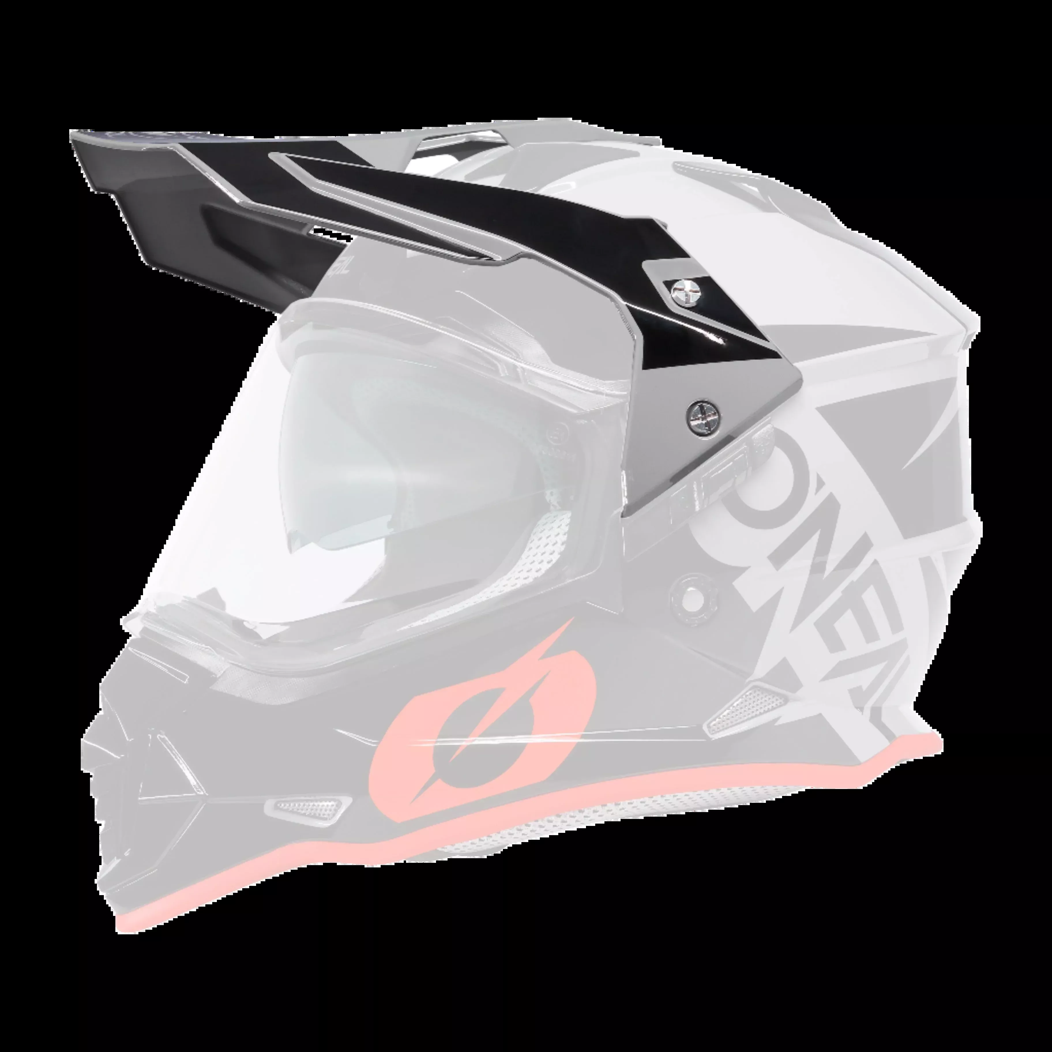 Replacement O'Neal Sierra R Gray/Black/Red Visor
