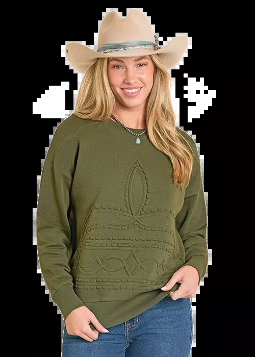 Rock and Roll Women's Boot Stick Sweater