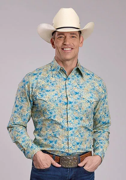 Roper Men's Hibiscus Dreams LS Shirt