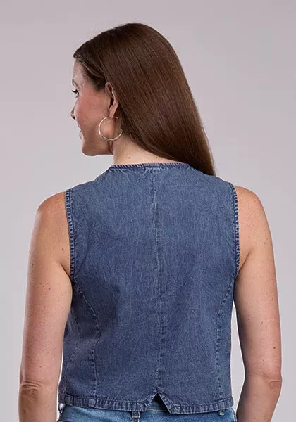 Roper Women's Button Front Denim Vest