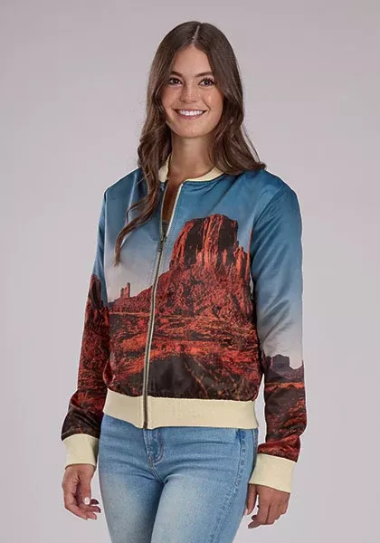 Roper Women's Satin Bomber Jacket