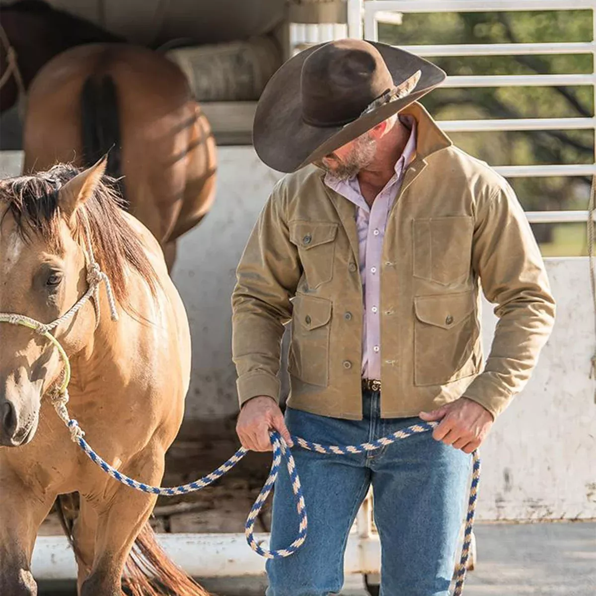 Schaefer RangeWax Mesquite Jacket as seen on YELLOWSTONE